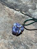 Purple stone necklace