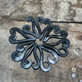 Iron heart pendants.
