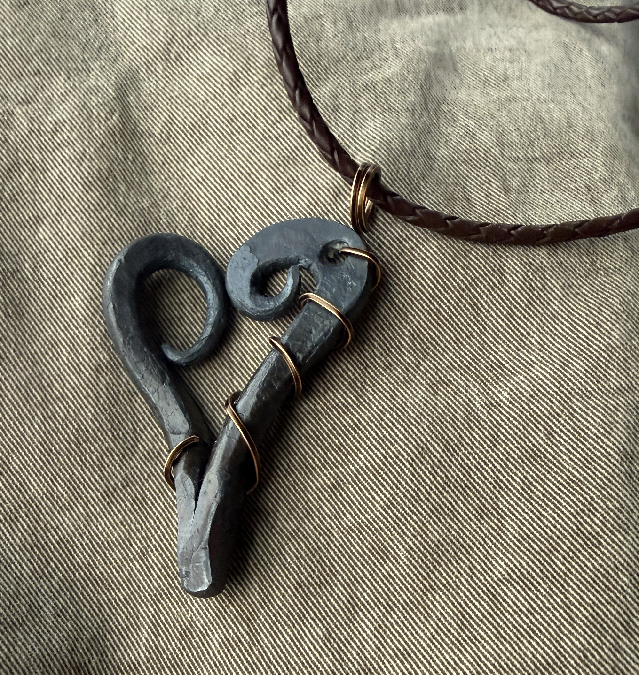 wire wrapped forged steel heart