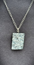 Speckled stone necklace